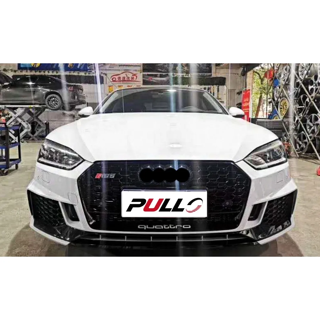 Car Body Kit Include Front Bumper Assembly With Grille For Audi A5 2017 ...