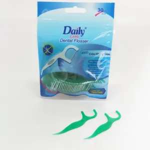 Daily Care CE FDA Dentist Recommend Orthodontic Dental Flosser Double Thread Dental Floss Pick for Brace Space Clean
