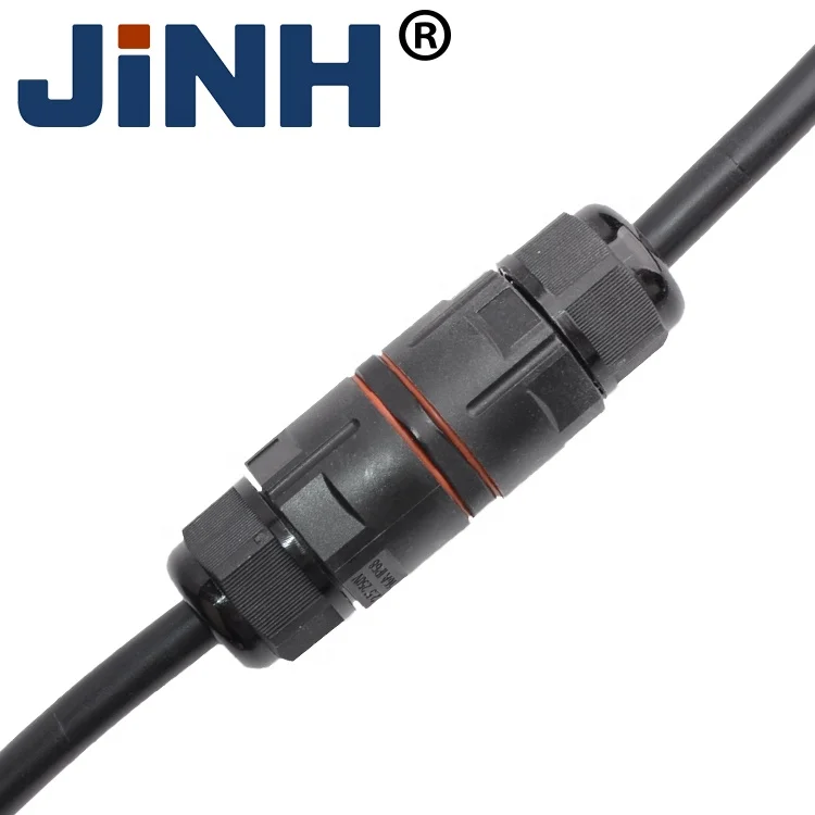 IP68 Waterproof Connector Push in Quick Connection Electric 3P Outdoor Waterproof Connector