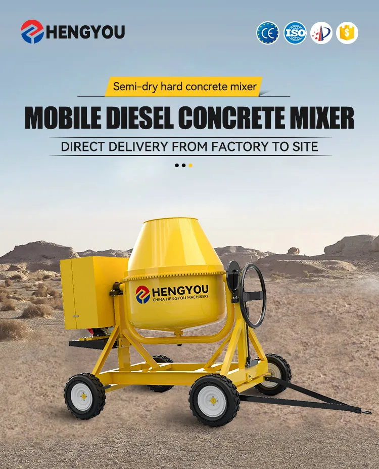 New 350L Liter 500 Liter 700l 0.5m3 Mini Concrete Mixer Guyana diesel ...
