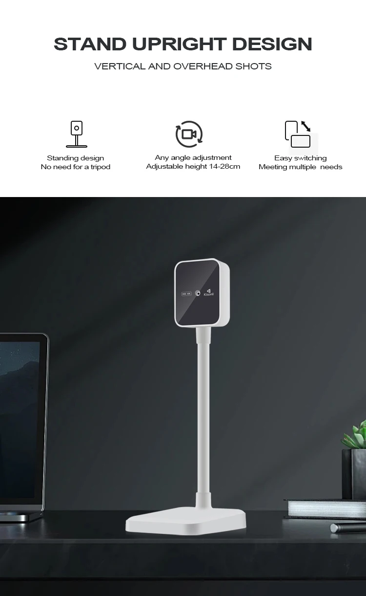 Kisonli D1 4K 2024 hd usb 4k webcam pour pc