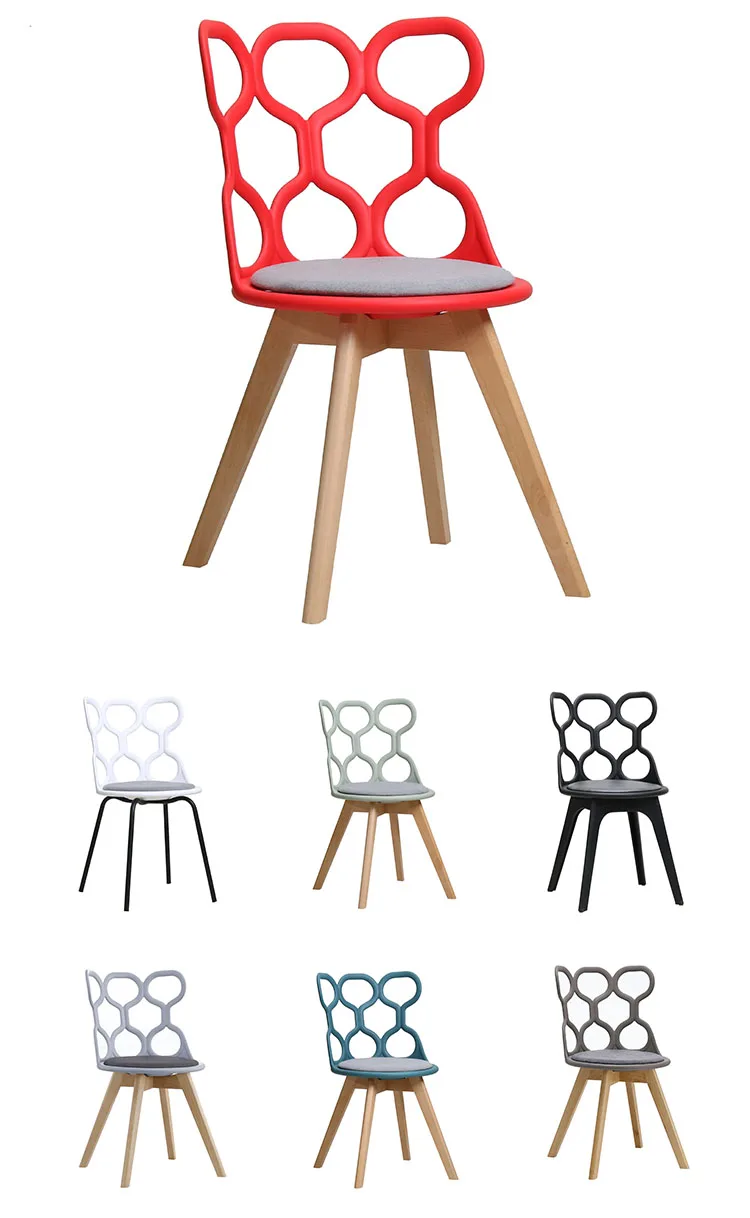 China High End Plastic Chair Recycled Natural Color Chairs Set For