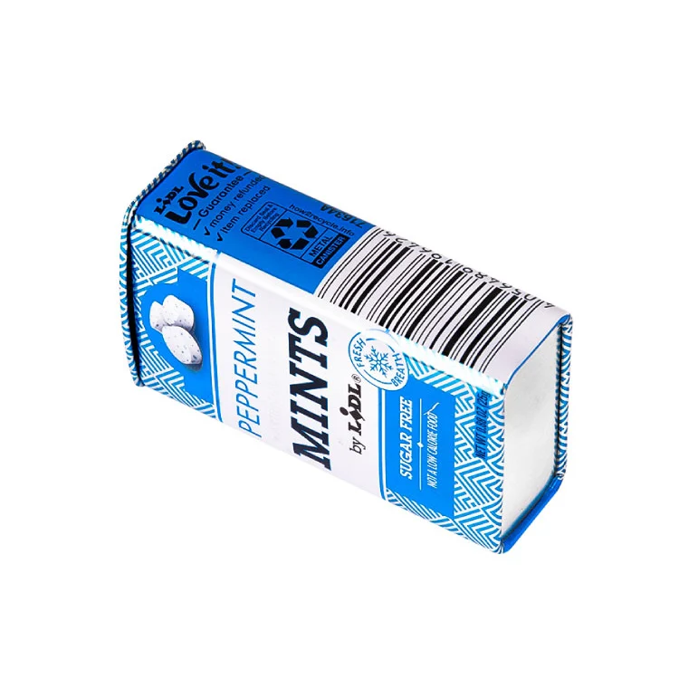 Factory Rectangular Classic Design Candy Altoids Tin Custom Small Tin Box With Hinge Lid Food Grade Chewing Gum Tin