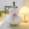 Abito da sposa retrò con fiori