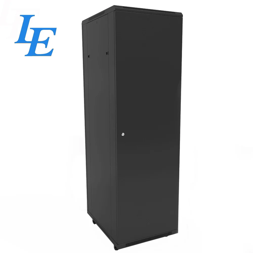 20U Steel Rak Network Cabinet with Tempered Glass Door Custom Size 600mm Depth 18U Capacity