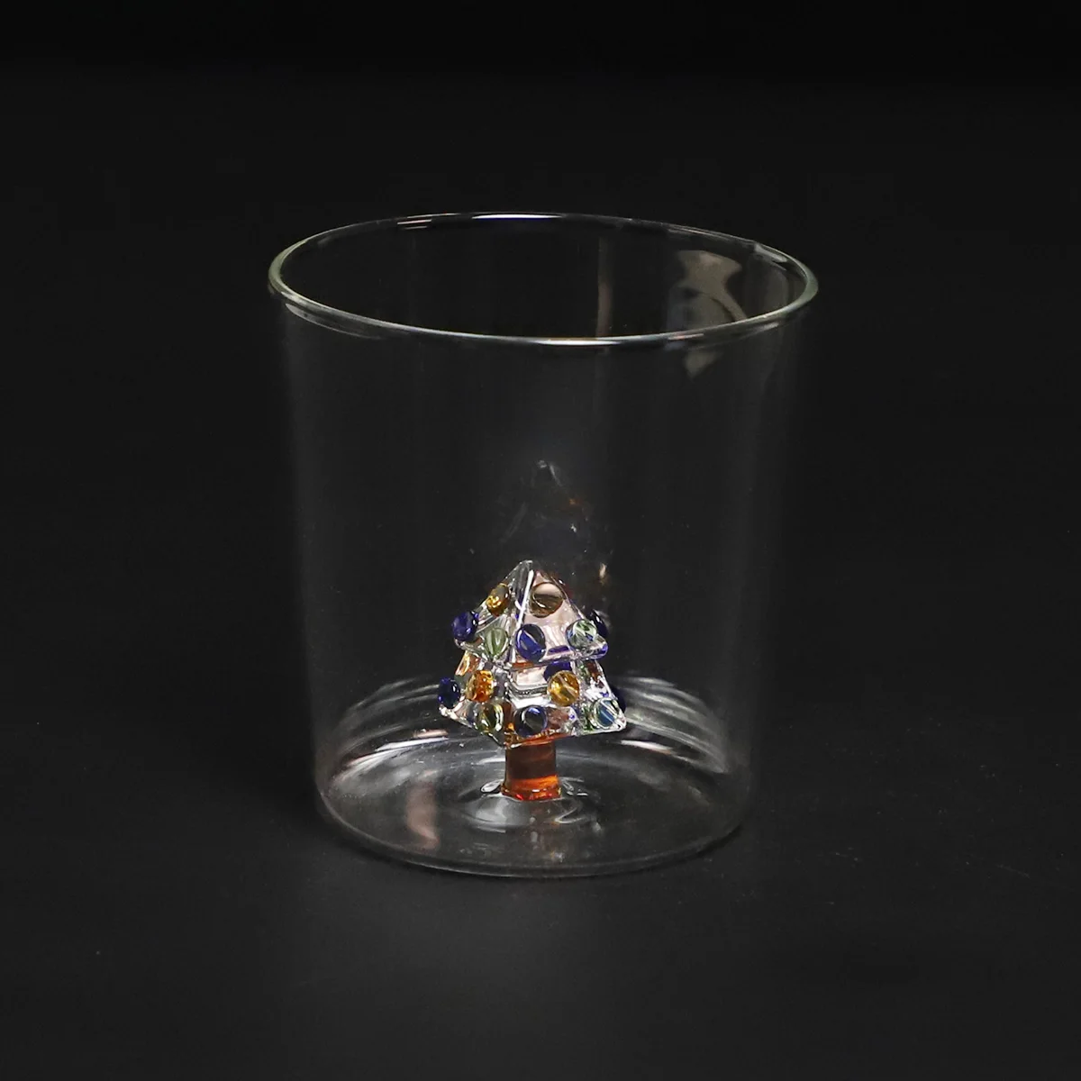 Custom Handmade Coffee Cup Clear High Borosilicate Glass Office Tea Cup Cute Colorful Mini Animal Figurine Inside factory