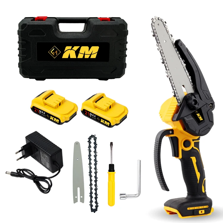 Km Industrial Grade Handheld Lithium Battery Chainsaw Brushless Garden