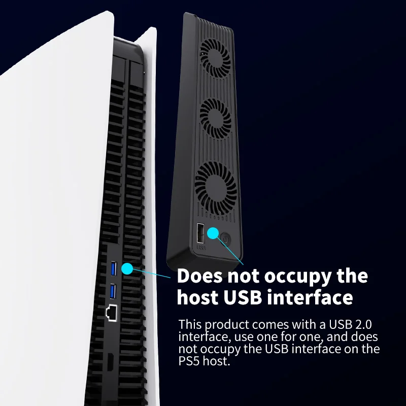 AOLION Factory Wholesale for PS5 Console Game Accessories Ps5 Cooling Fan for Sony Playstation 5 Game Console