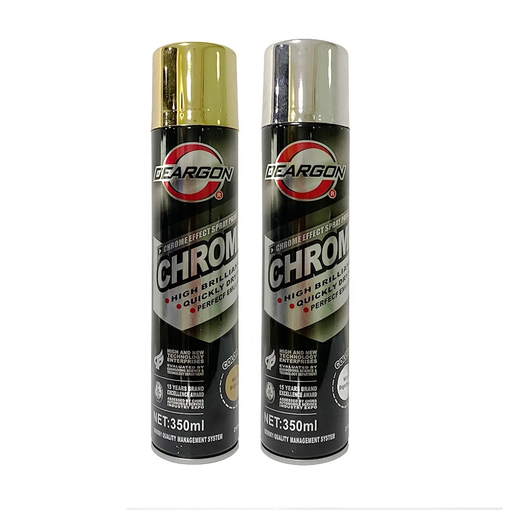 Automotive Gloss clear Mirror Chrome Aerosol Spray Paint for Stainless  Steel Gold Chrome Paint