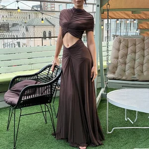 New Fashion Hot-Selling Pleated Women's Dress Sexy Crop Top Hot Girl Dresses Women Bodycon Daraz Shopping Com