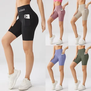 Seamless Women's Gym Leggings Short Tangible Yoga Scrunch Butt Biker Shorts for Workout and Sports Yoga Genre