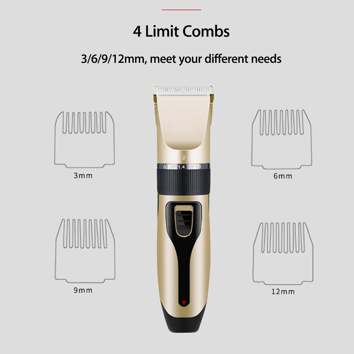 Professional Pet Cat Dog Hair Trimmer Animal Grooming Clippers Cat Cutter Pet Shaver USB Electric Clippers Hair Cutting Machine