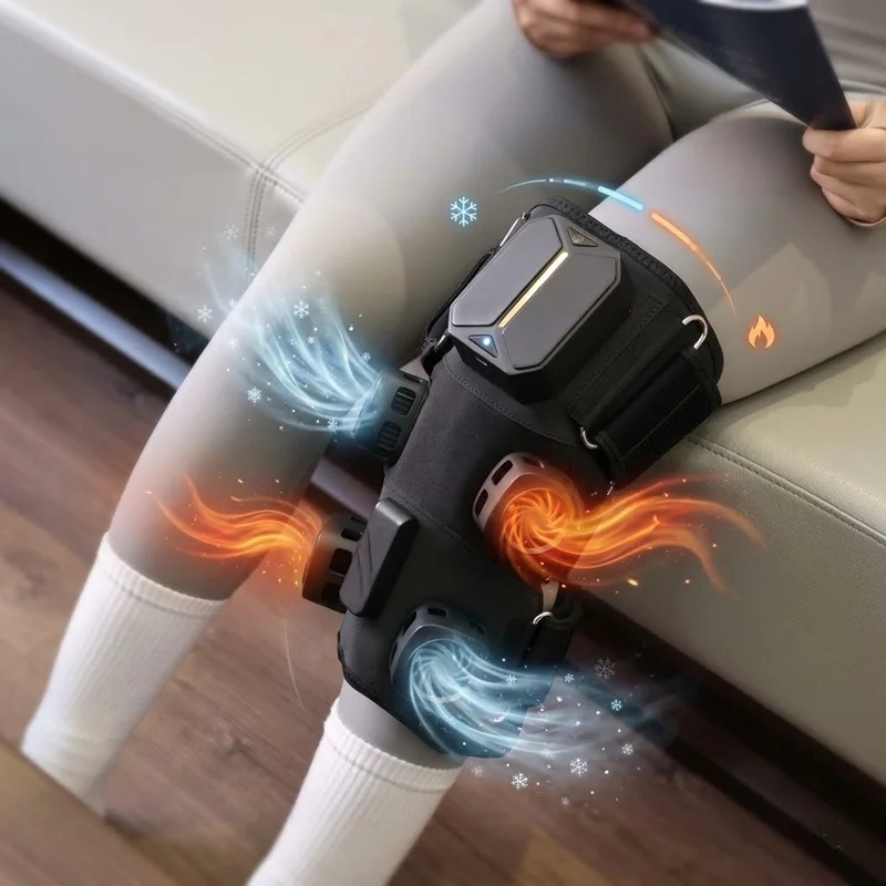 Tragbarer kabelloser elektrischer Kniesauger mit Warm- und Kältetherapie zur Linderung von Knieschmerzen