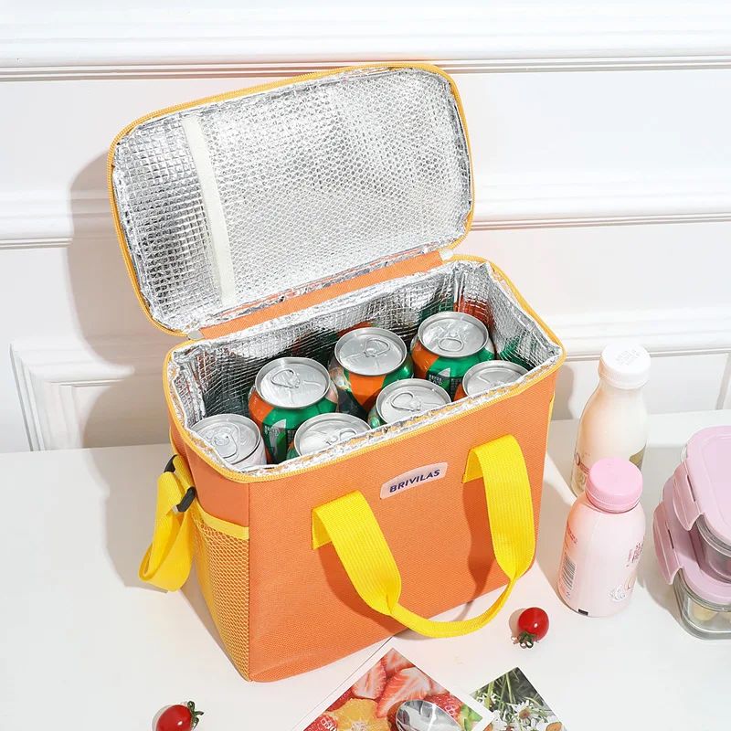 Big Capacity 8L Keep Warm Thermal Insulated Cooler Bag Cool Carry  Lunch Cooler Bag for Food Outdoor Picnic Lunch Bag with logo