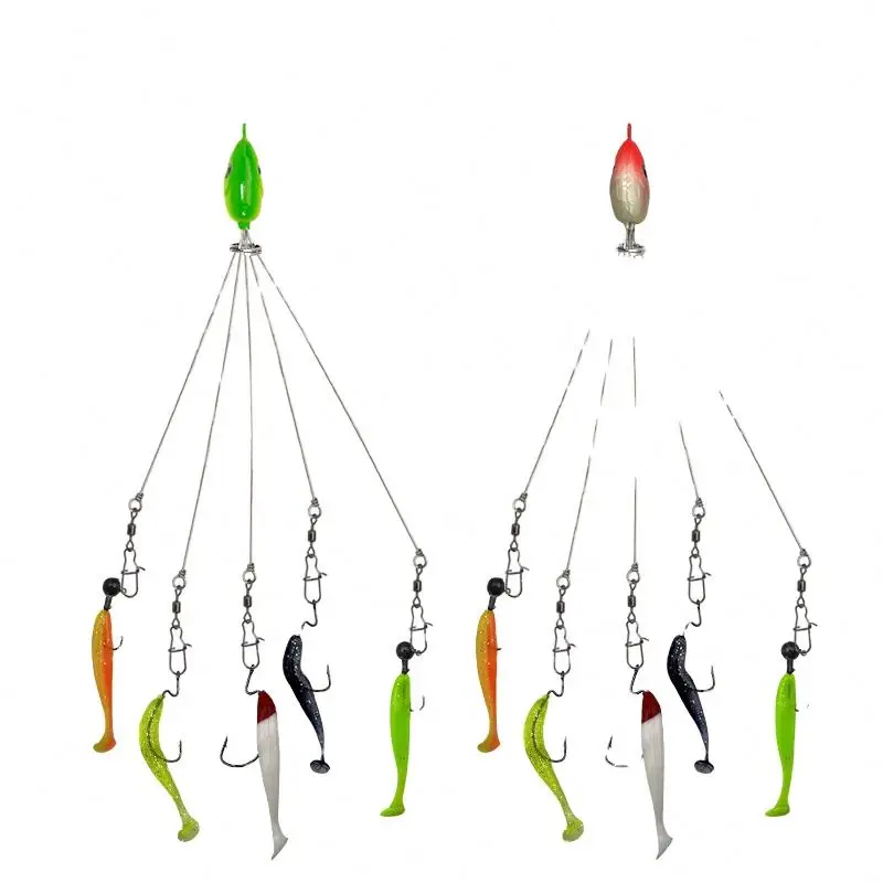 clear plastic cups with fishing lure inside Fishermen shotglass