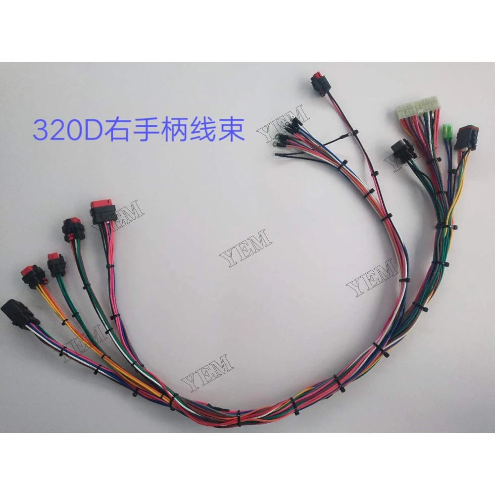For Caterpillar 320D Right Control Handle Wiring Harness Engine Rebuild Kit