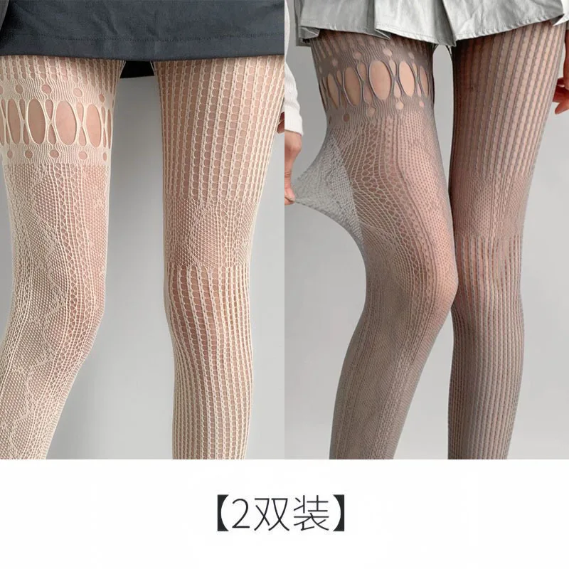 Seamless Nylon and Spandex Transparent Tight Jacquard Pattern Lace Pantyhose for Adults Inspired by Japan Mature Tube