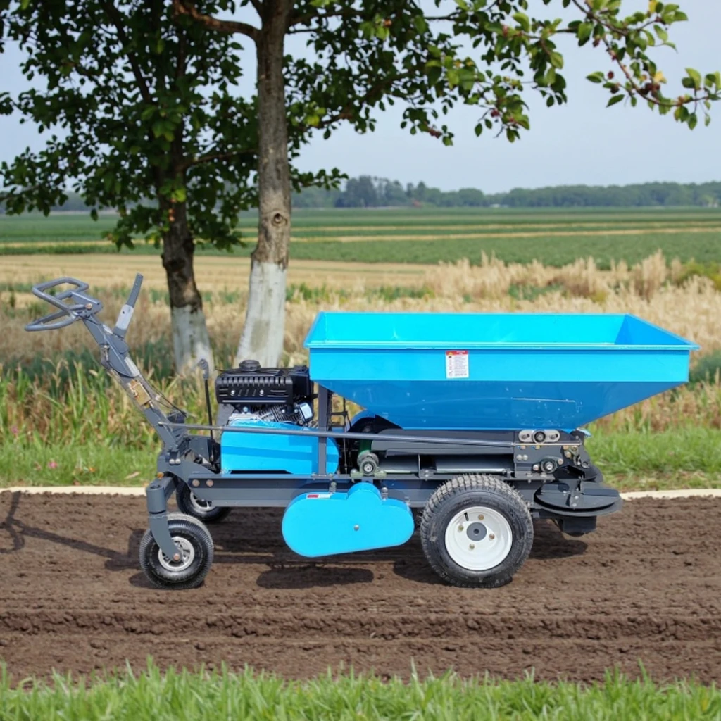 Obstgarten Landwirtschaft licher Dnger streuer Selbst fahrender Kompost  streuer Doppelscheiben-Rasens treuer Groflchige Rotation