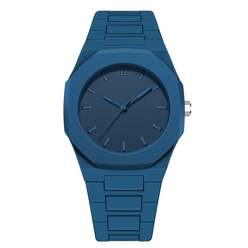 Hot Selling Quartz Movement Mineral Glass OEM Logo Water Resistance Black Arabic Aura Thin Plastic Stainless Steel 20mm 40mm