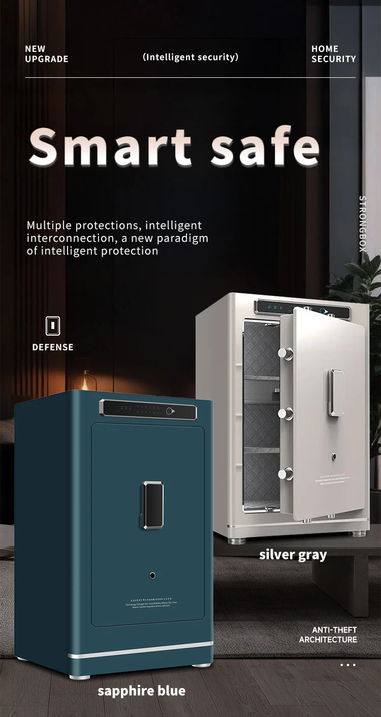 CEQSAFE Custom TUYA APP WIFI Anti Theft Home Cabinet Hidden Wardrobe Bedside Safe Password Lock Fingerprint Safe Boxes supplier