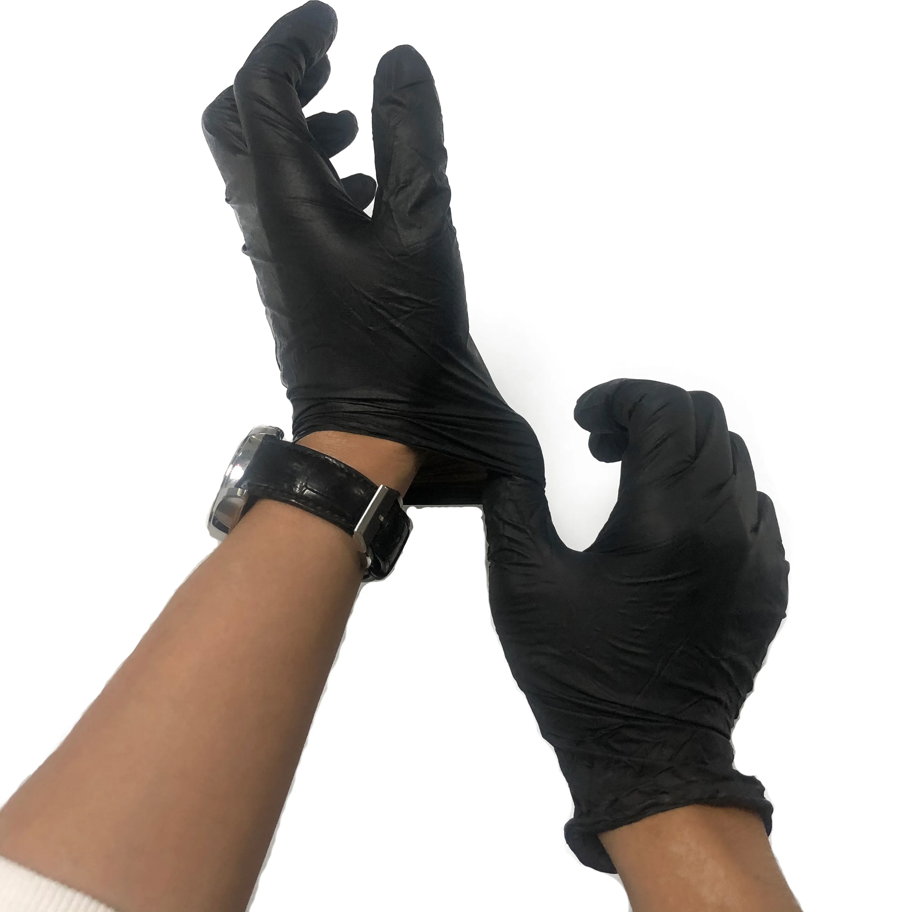 G2 Amazon black nitrile gloves factory wholesale latex powder free food gloves 4.5 5.0g 7.0g Tattoo nitrile gloves
