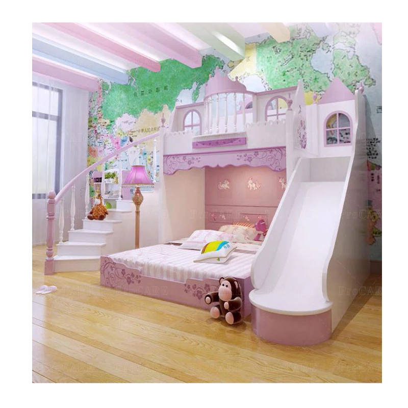 Children's Princess Castle Bed Princess Furniture Set Custom Bedroom