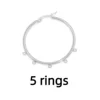 มี 5 ห่วง - สีเงินสตีล [เดี่ยว 2.9g]