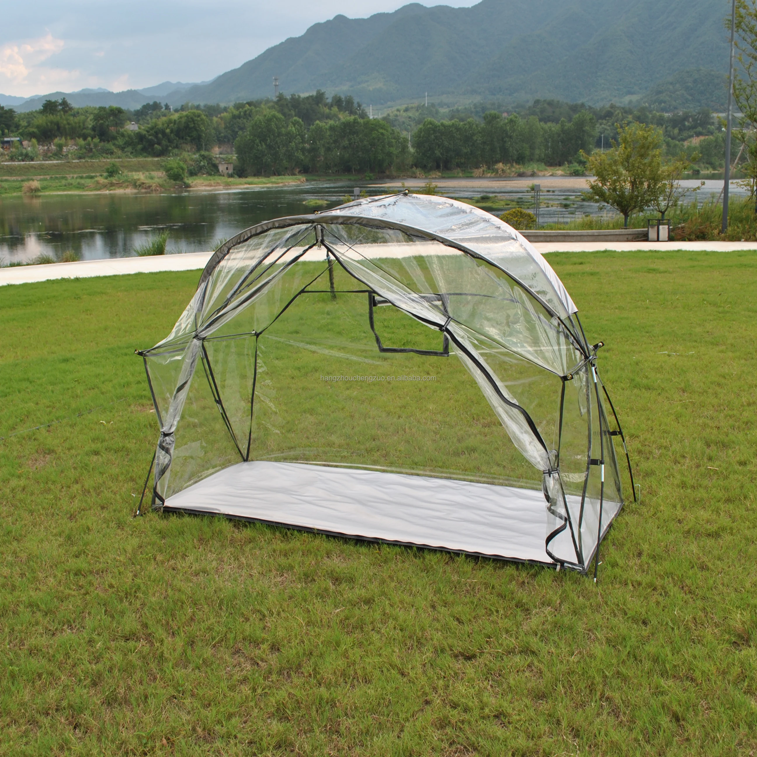 Description Picture 5 of itemTransparent PVC,Cot Tent Solo Tent for Camping Cot bed tent, Waterproof Warm keep Tent.1 Person tent Not Include Camping Cot