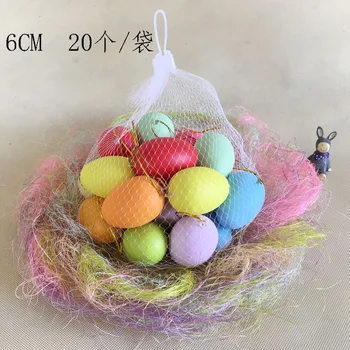 Colorful Simulation Plastic Eggs Diy Painted Eggshell Children Creative Graffiti Eggs Easter Eggs