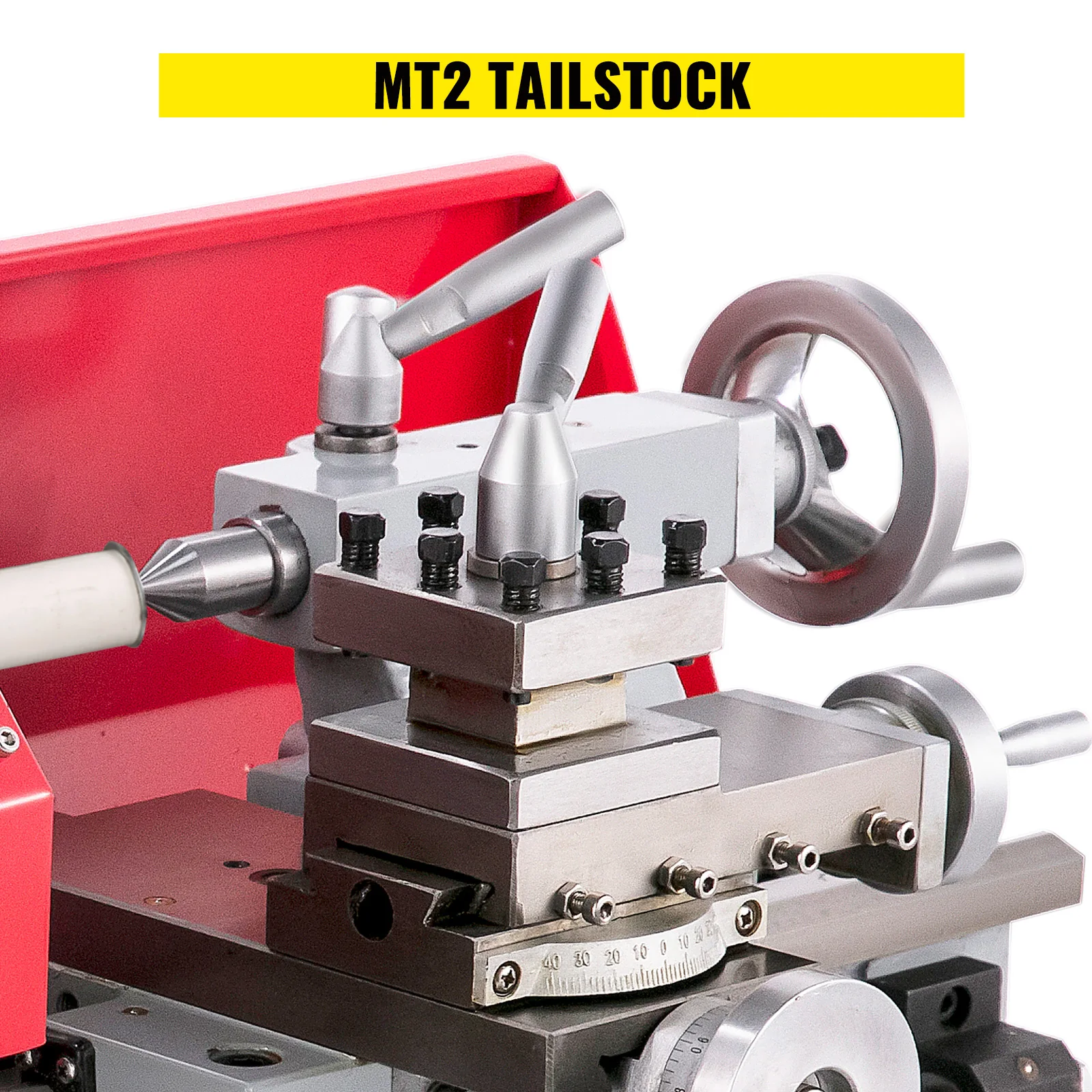 600W MX-180D Mini Metal Lathe with Variable Speed & Digital