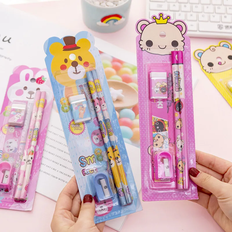 Забавная детская серия Детские канцелярские принадлежности ластик набор для карандашей школьные награды оптовая продажа