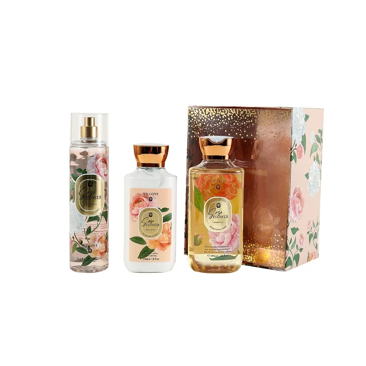 V.v.love Brand 3 Pcs Body Lotion Set 250ml Mist Perfume