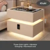 Khaki_Wireless Charge + LED+Keypad Lock