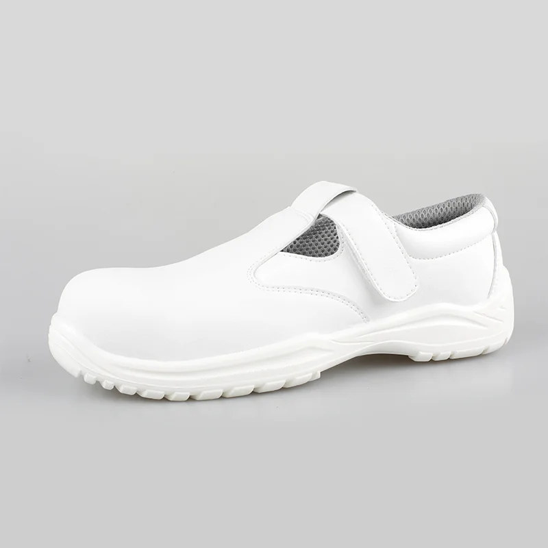 Factory Comfortable Durable Lightweight Safety Shoes Medical Orthopedic Hospital Kitchen Without Lace White SM2037