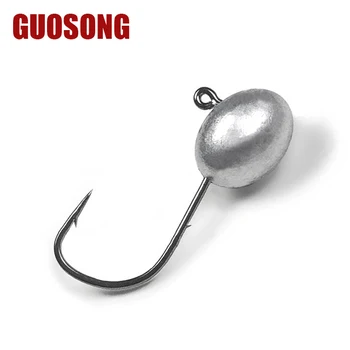 Mustad Flat Reinforced Thin Hook Double Back Lead Hook 2 Baithholders sharp Needle Point Round Head Jig Hook – Metal Jig – view 2