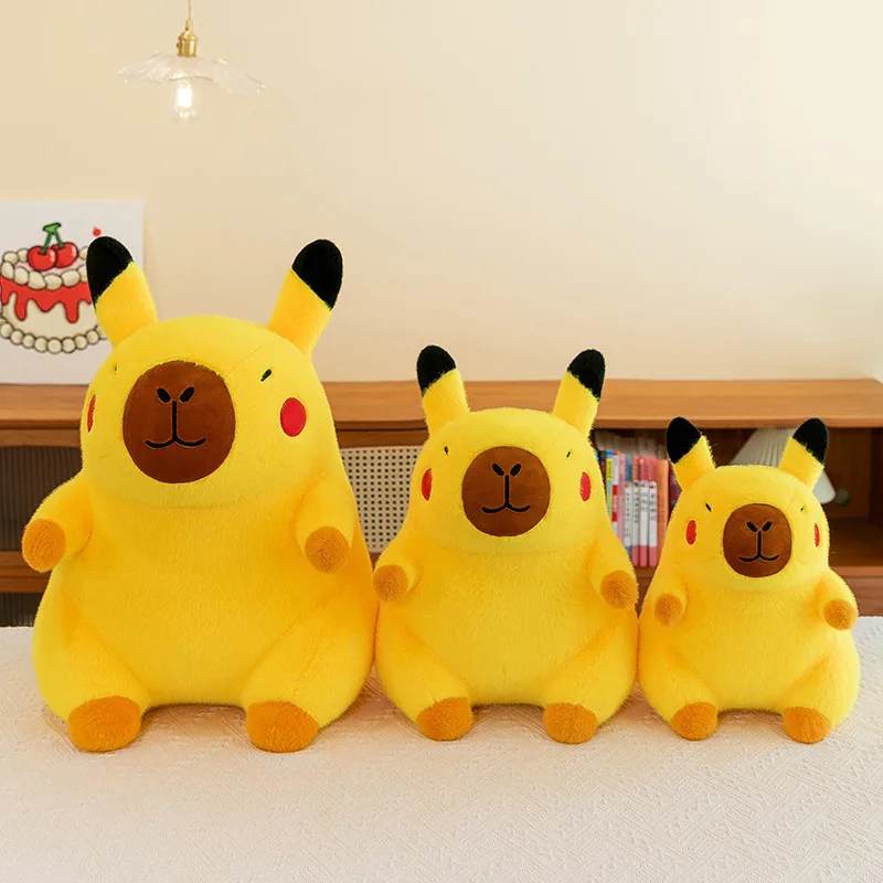 ピカチュウカピバラぬいぐるみカピバラぬいぐるみ人形漫画アニメ