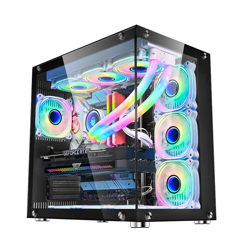 2026 Best Selling Empty Customization Modern Desktop Gamer PC Computer USB3.0 PC Chassis aperçu 4