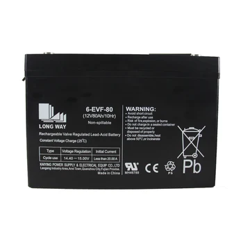 Deep Cycle 12V90Ah 6-EVF-90 Electric Wheelchair Mobility Scooters Lead acid Gel Battery