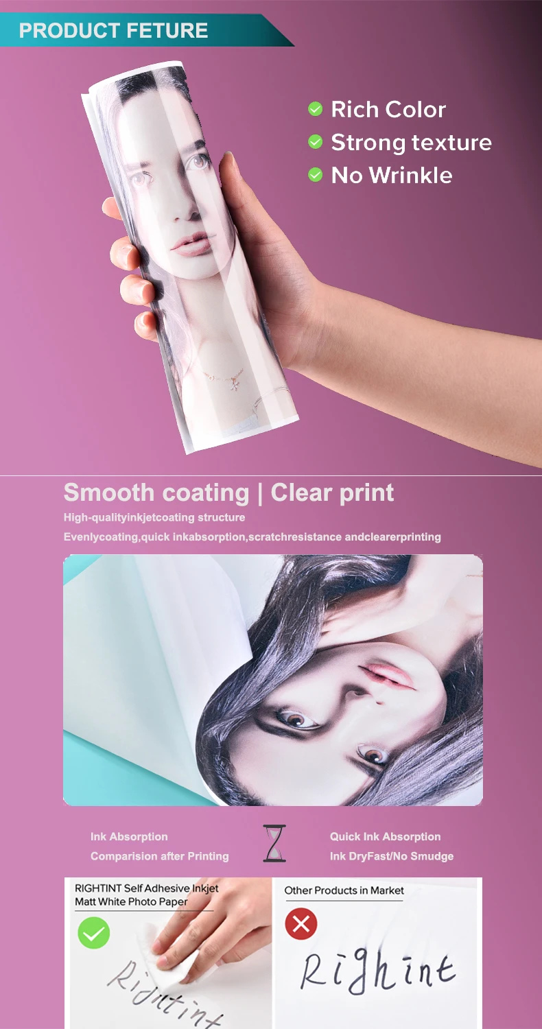 Inkjet Adhesive Sticker Holographic Lamination Film Roll - Buy ...