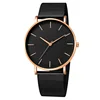 Black dial, black strap and rose gold pointer,rose gold case