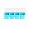 Freeze mold-blue-four compartments