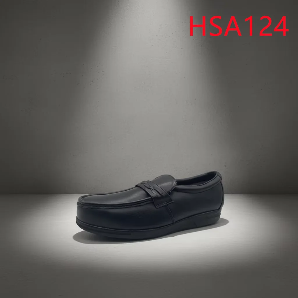LXG,Production Line Anti-penetration Black/brown Manager Safety Shoes Leader Supervision Pull-on Work Shoes in Qatar HSA124
