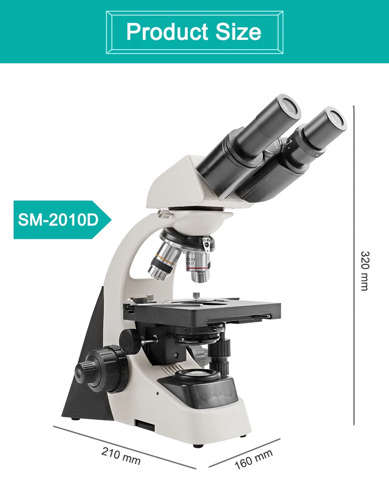 Lab equipment digital microscope 40X-1000X Zoom Binocular optical microscope laboratory binocular biological microscope