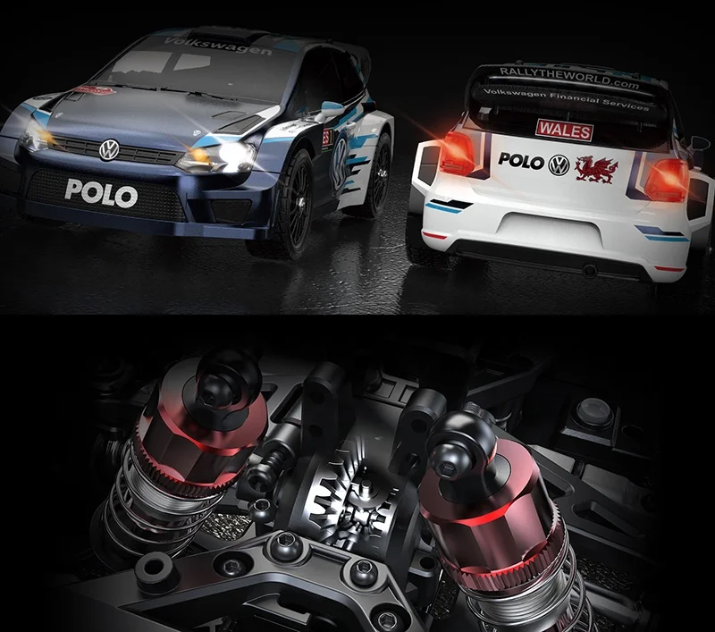 MJX Hyper Go 1:14 ölçekli 14304 Polo R WRC 4WD RC ralli araba