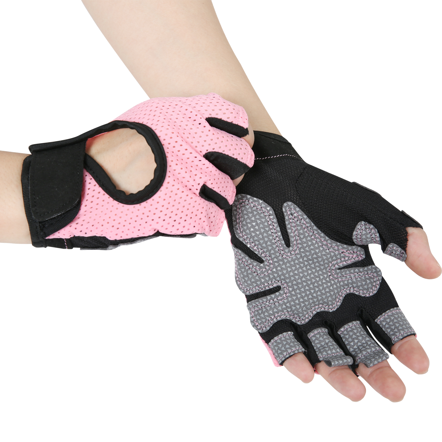 Летние тонкие мужские и женские спортивные перчатки для занятий спортом на открытом воздухе, езды на велосипеде, тяжелая атлетика, дышащие спортивные перчатки с укороченными пальцами