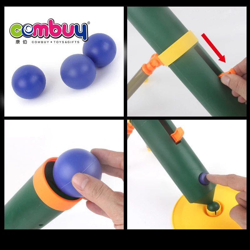 Shooting Gun Game Kids Play Electric Ping Pong Cannon Toy
