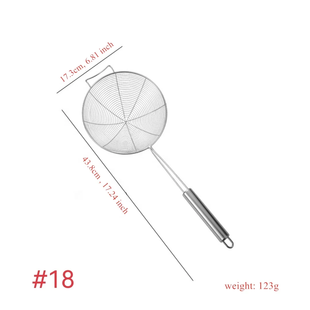 Stainless Steel Spider Strainer Skimmer Ladle Cooking Kitchen Utensils