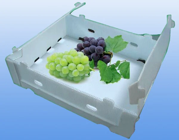 Fruit Box Waterproof Pp Fruit Storage Box Embossed Design Vegetable Storage Food Stackable Plastic Storage Bin