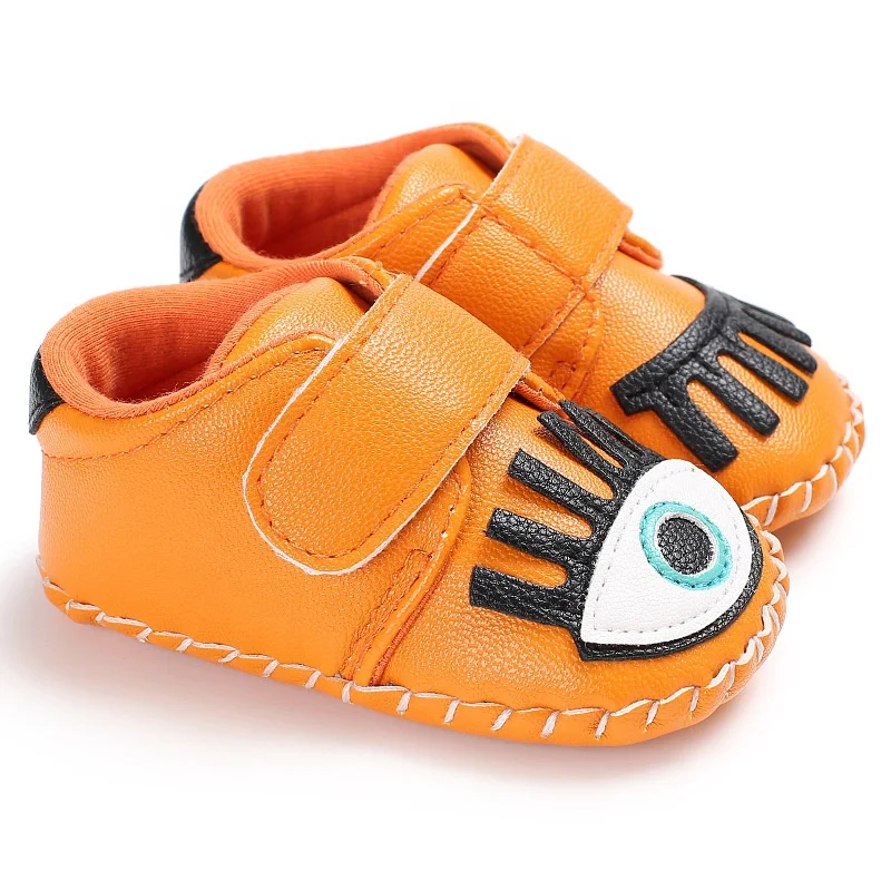 EVERTOP high quality cartoon design soft sole PU leather cute baby shoes toddler loafers