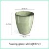 10inch flowing glaze white